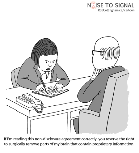 Source Noise to Signal Cartoon